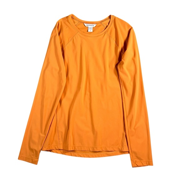 Athleta Tops - Athleta Women's Athletic Ultimate Train Top Long Sleeve Orange Size‎ Small